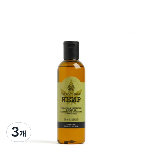 더바디샵 햄프 하이드레이팅 & 프로텍팅 샤워 오일, 250ml, 3개