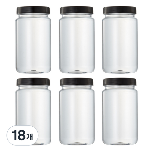 트라이탄 다온보틀 플라스틱 블랙, 500ml, 18개