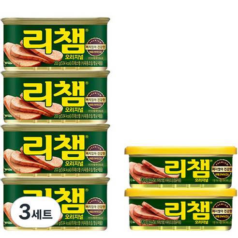 동원 리챔 오리지널 햄통조림 세트, 200g, 3세트