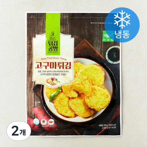 [로켓프레시] 사옹원 고구마튀김 (냉동), 350g, 2개