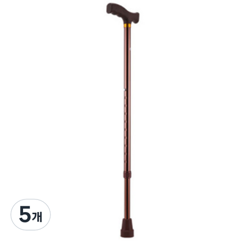길그리 알루미늄 합금 노인 어르신 지팡이 220g, 와인, 5개