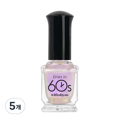 위드샨 60초 매니큐어 9ml, M123 머메이드링, 5개