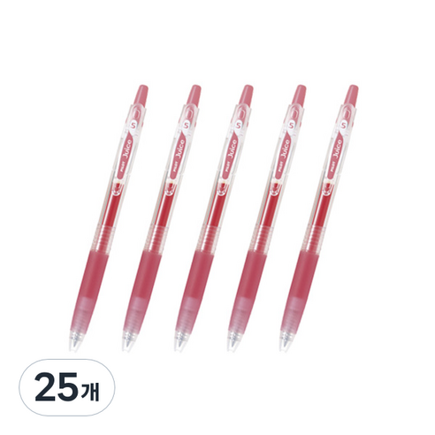 파이롯트 주스 젤잉크펜 0.5mm LJU-10EF, 코랄핑크, 25개