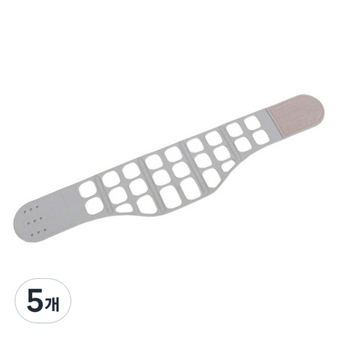탑건강 실리콘벨트 그레이 S, 5개