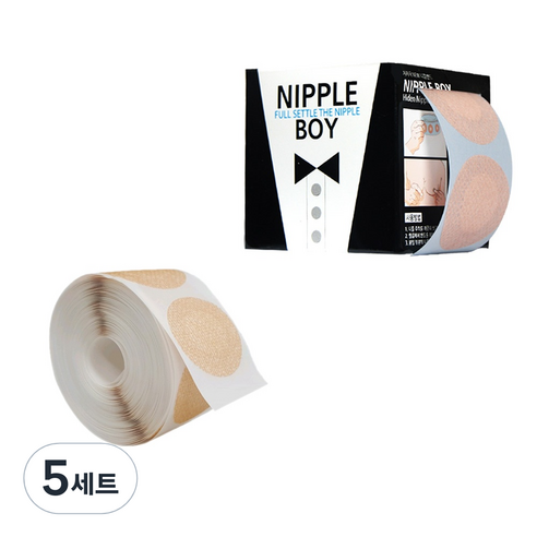 밴드골드 니플보이 니플밴드 105p + 리필 105p 세트 스킨, 5세트