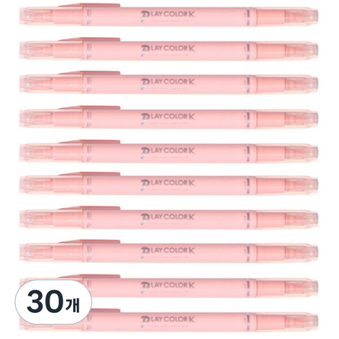 PLAYCOLOR 톰보 케이 수성사인펜, 코랄 핑크, 30개