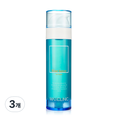 맥스클리닉 블루탄지 오일 폼 클렌저, 110g, 3개