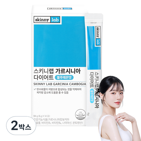 스키니랩 가르시니아 다이어트 블루레몬맛 14p, 84g, 2박스