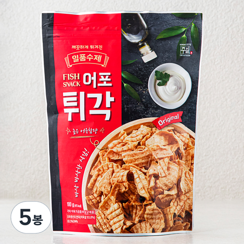 주일 일품수제 어포 튀각, 100g, 5봉