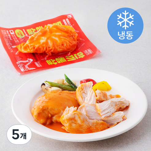 한끼통살 닭가슴살 스리라차마요 (냉동), 100g, 5개