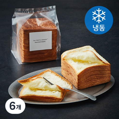 더트러플베이커리 티슈 브레드 (냉동), 140g, 6개