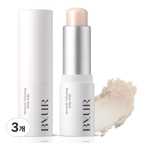 바이유어 세럼핏 볼류밍 글로우 스틱 3.8g, 클리어, 3개