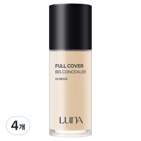 루나 롱래스팅 풀 커버 빅 컨실러 40g, 2호 베이지, 4개