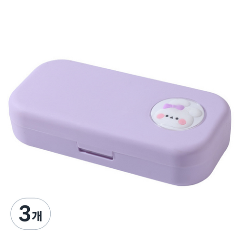 비투윈 실용적인 필통, 퍼플, 3개