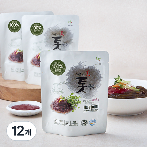 하이푸드 해조미 톳국수, 180g, 12개