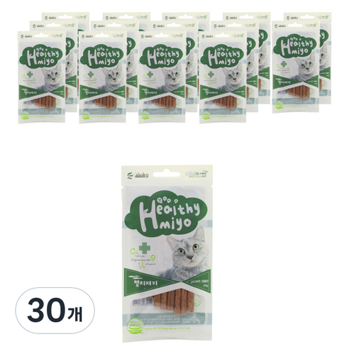 아스쿠 헬시묘 져키 20g, 멸치, 30개