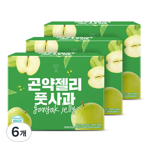 참앤들황토농원 데이앤 풋사과 곤약젤리 10p, 6개