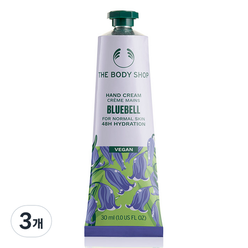 더바디샵 핸드크림 블루벨, 30ml, 3개