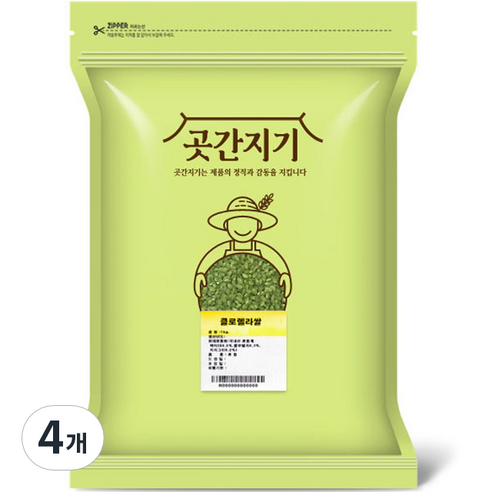 곳간지기 클로렐라쌀, 1kg, 4개