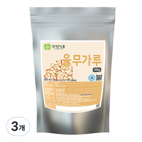 장명식품 생 율무가루, 300g, 3개