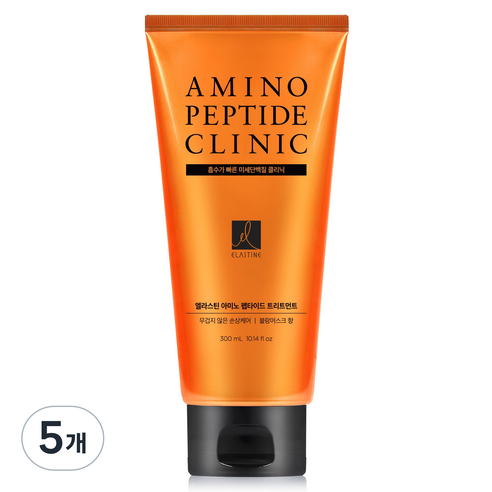 엘라스틴 아미노펩타이드 극손상 집중케어 트리트먼트, 300ml, 5개