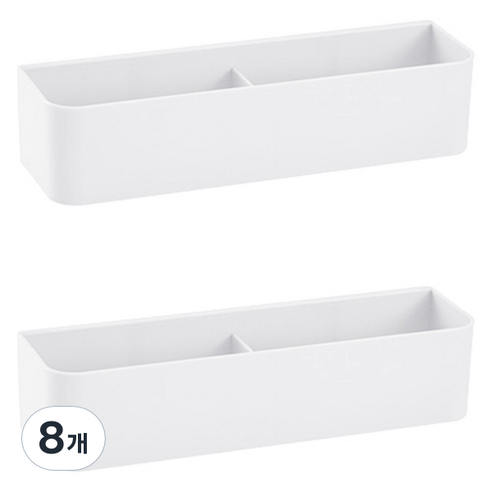 블럭마트 벽걸이형 접착 식우산보관함 단일, 화이트, 8개