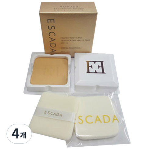 에스까다 오뜨 피니쉬 트윈 케이크 SPF 15 리필 13g, 23호 트루 베이지, 4개