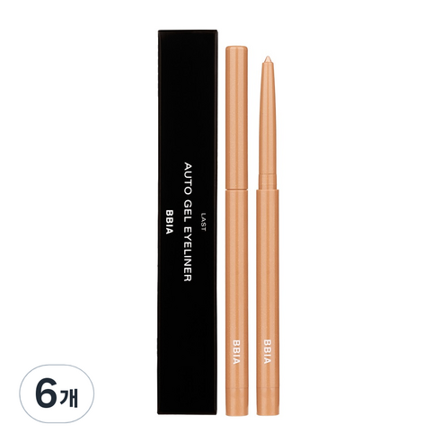 삐아 라스트 오토 젤 아이라이너 0.3g, 09 로즈골드, 6개