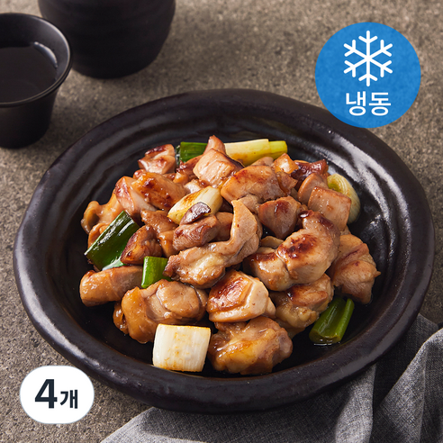 마늘간장 닭다리 파닭볶음 (냉동), 4개, 400g