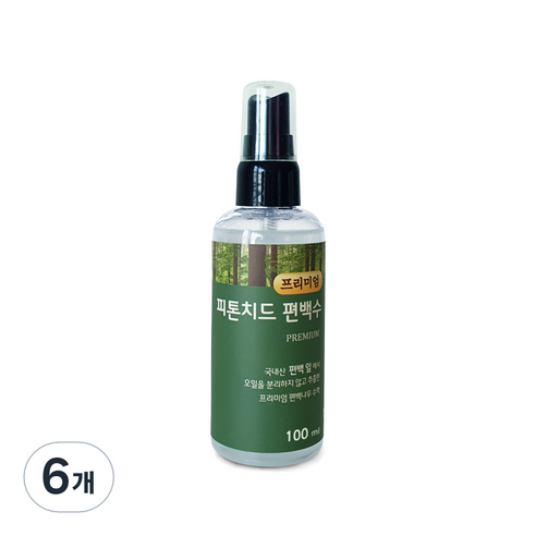 편백아트 프리미엄 피톤치드 편백수, 100ml, 6개
