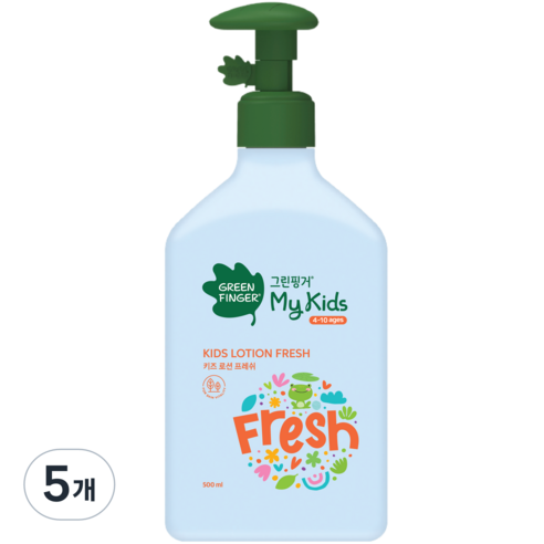 그린핑거 마이키즈 로션 프레쉬, 500ml, 5개
