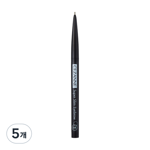 세잔느 슈퍼 슬림 아이브로우 오토펜슬 0.02g, 04 딥브라운, 5개