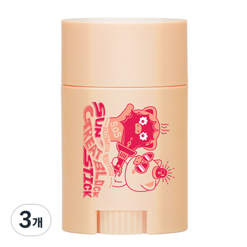 엘리자베카 밀키피기 선 그레이트 블록스틱 SPF 50+ PA +++, 22g, 3개