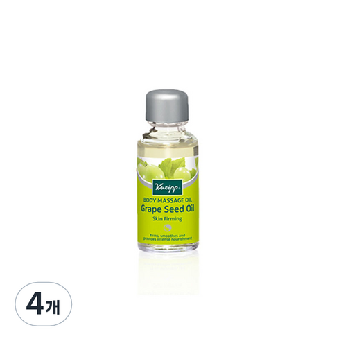 크나이프 스킨퍼밍 그레이프 씨드 바디 마사지오일, 20ml, 4개
