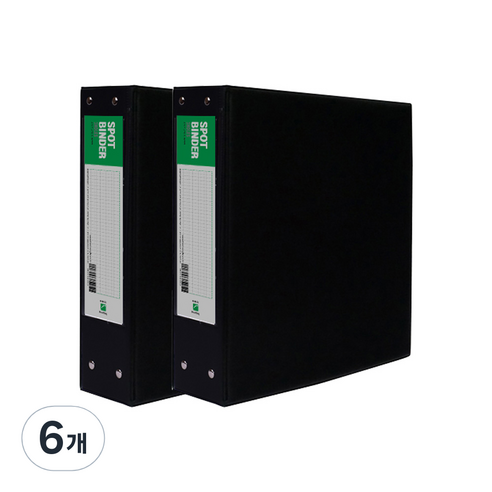 희망화일 고주파 사다리바인더 7cm 3공, 흑색, 6개