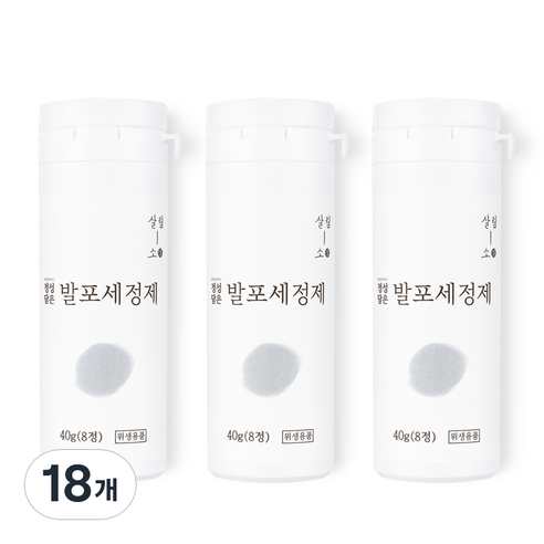 살림소 발포 세정제 텀블러 클리너, 40g, 18개