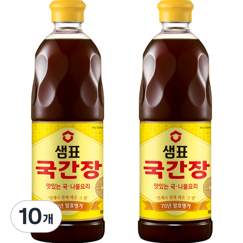 샘표 국간장, 860ml, 10개