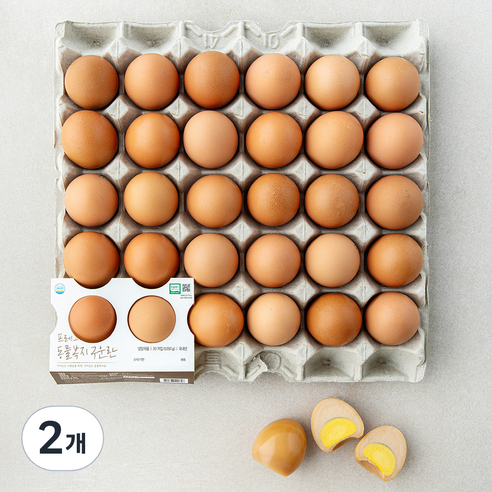 계림농장 동물복지 인증 프레그 구운란 1.05kg, 2개, 30구