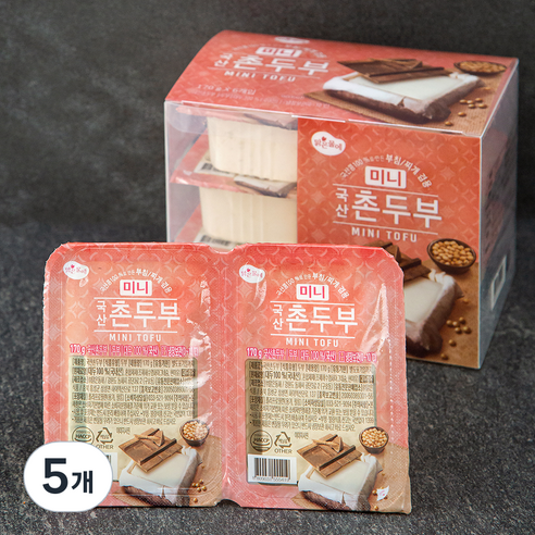 맑은물에 국산 미니촌두부 170g x 6p, 1.02kg, 5개