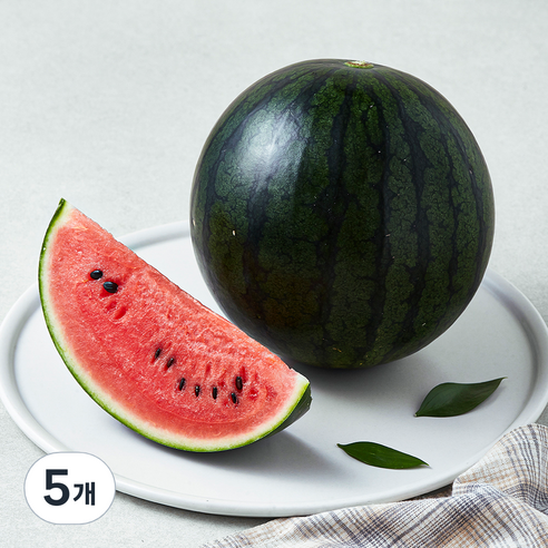 한반도 까망 애플수박, 1.5kg, 5개