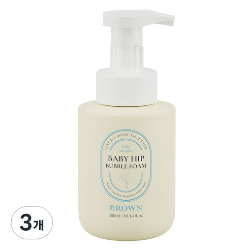 브라운 유아용 저자극 아기엉덩이 이너 클렌저, 300ml, 3개