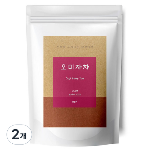 유리아 오미자차 삼각티백, 2개, 100개입, 1.2g