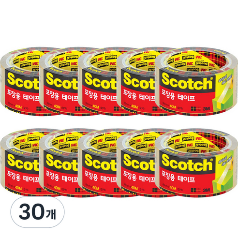 스카치 포장용 테이프 리필 3650, 30개