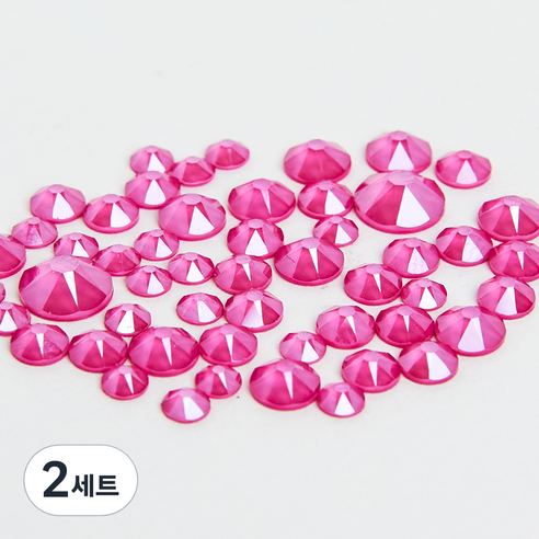 스와로브스키 네일스톤 세트, 피오니핑크, 2세트