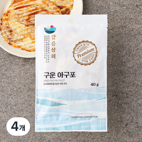 강릉상회 구운 아구포, 4개, 40g