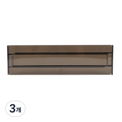 간편한 서랍 칸 분리대, 3개, 블랙