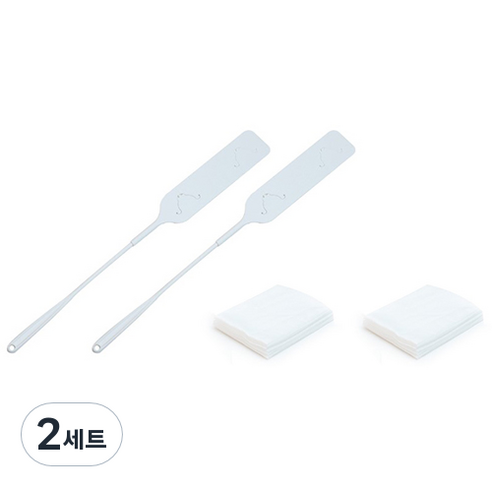 꼬까 틈새 먼지떨이 2p + 청소포 20p 세트, 화이트, 2세트