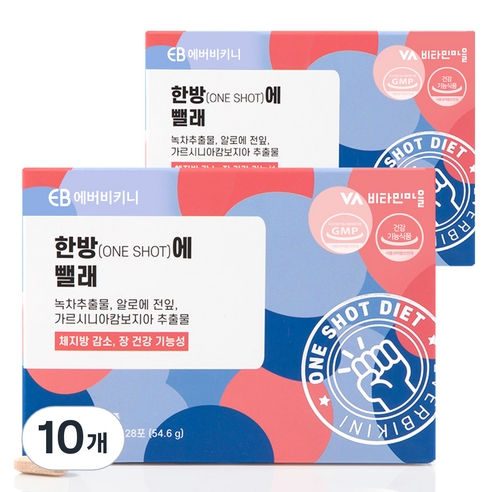 에버비키니 한방에 뺄래 다이어트 보조제, 84정, 10개