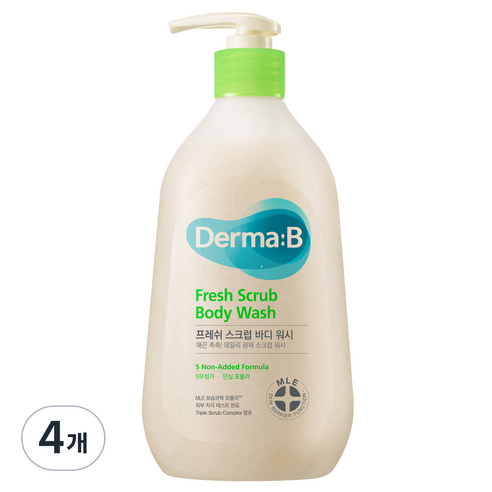 더마비 스크럽 바디워시, 420ml, 4개