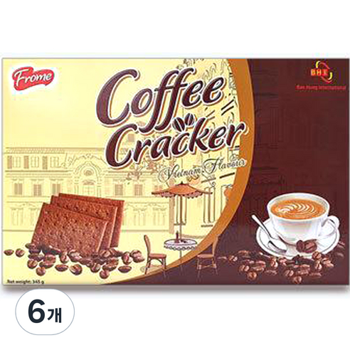 프롬 커피크래커, 345g, 6개